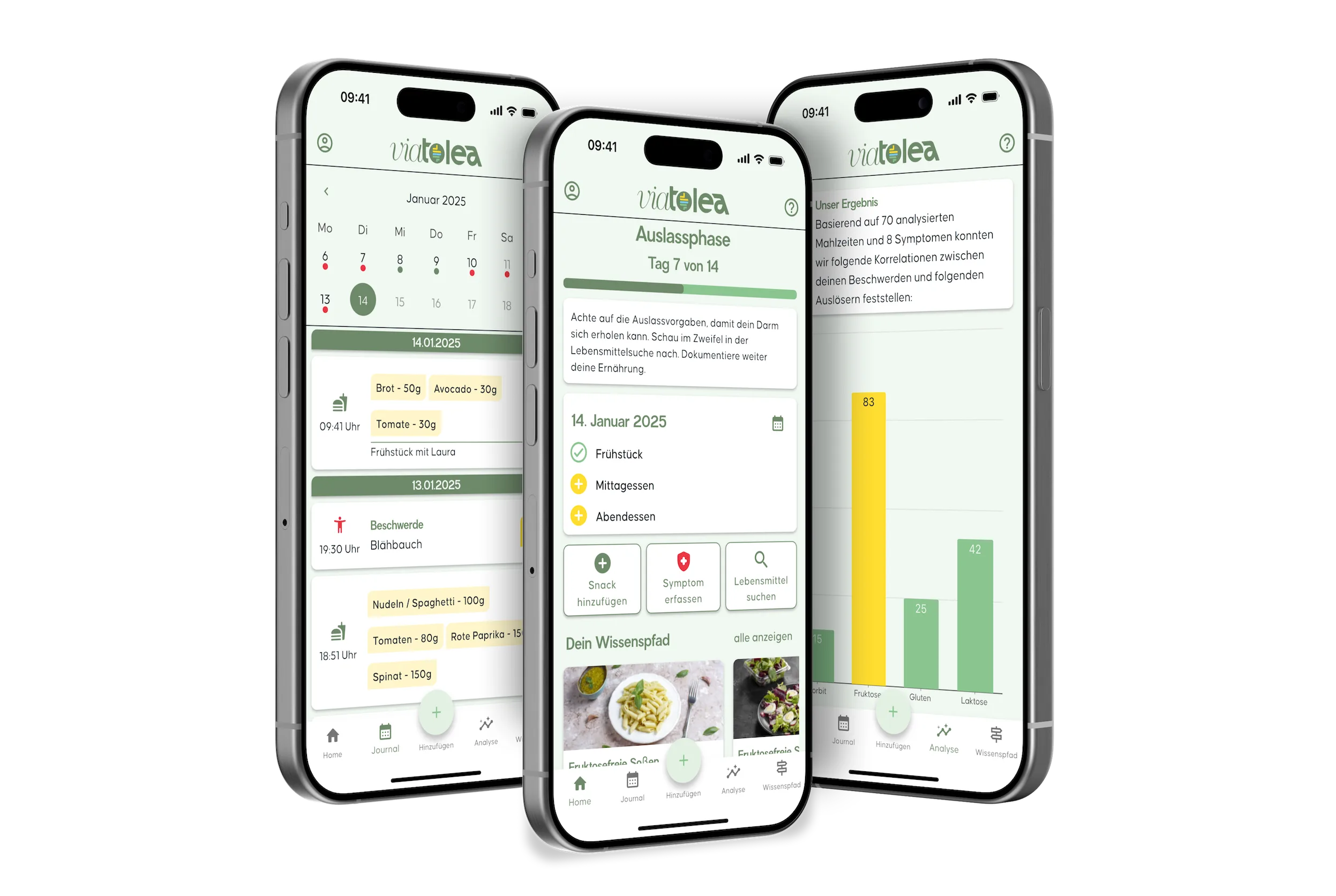 viatolea App Screenshots 3 iPhones 3D