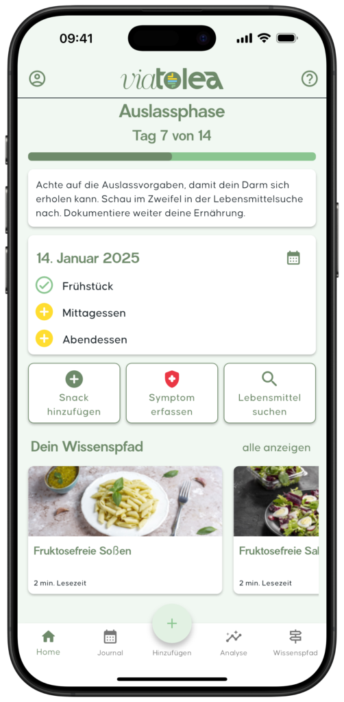 Auslassphase Screenshot App
