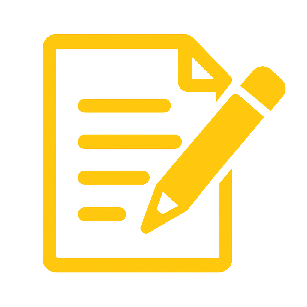 Gelbes Icon Redaktion